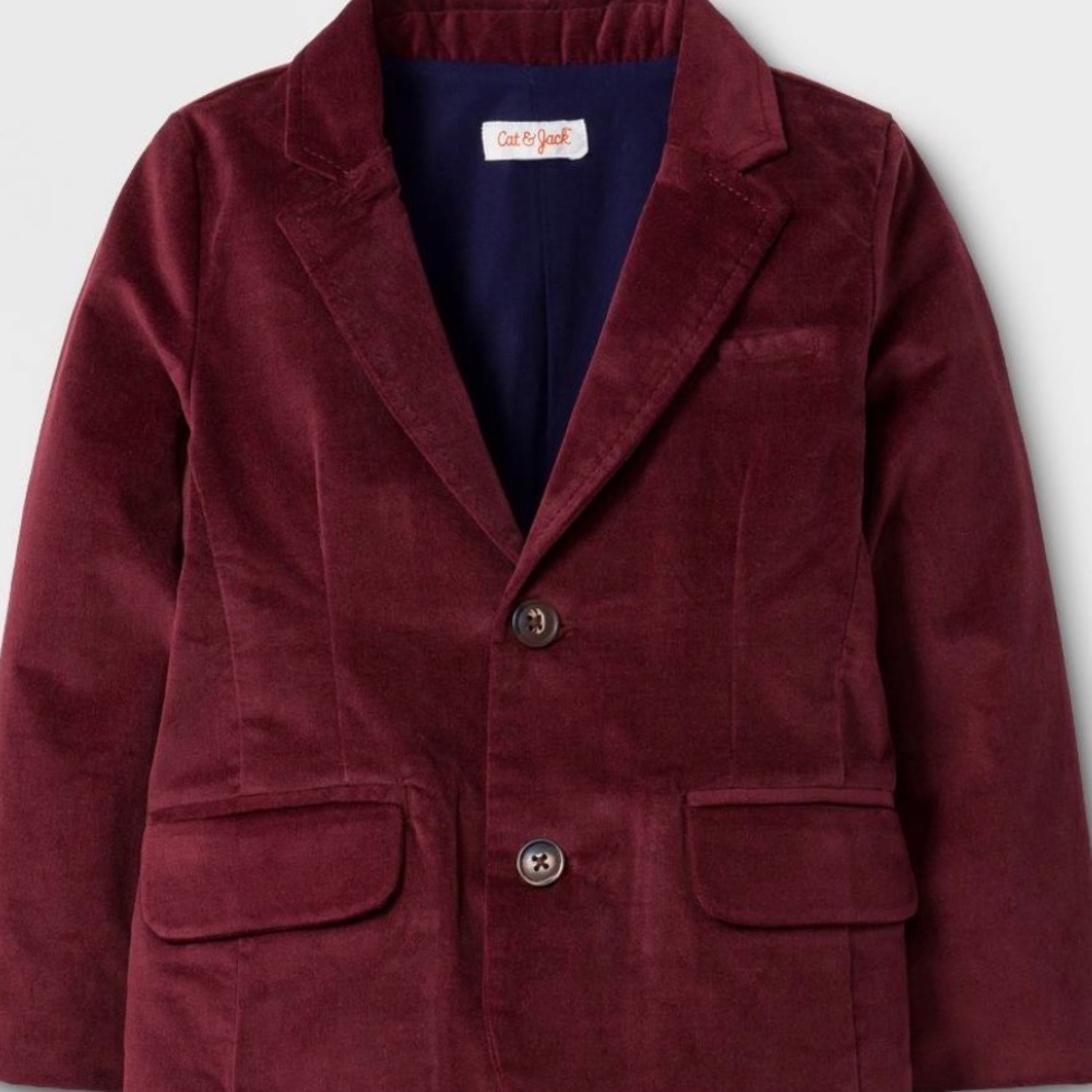 Toddler Boys velvet blazer